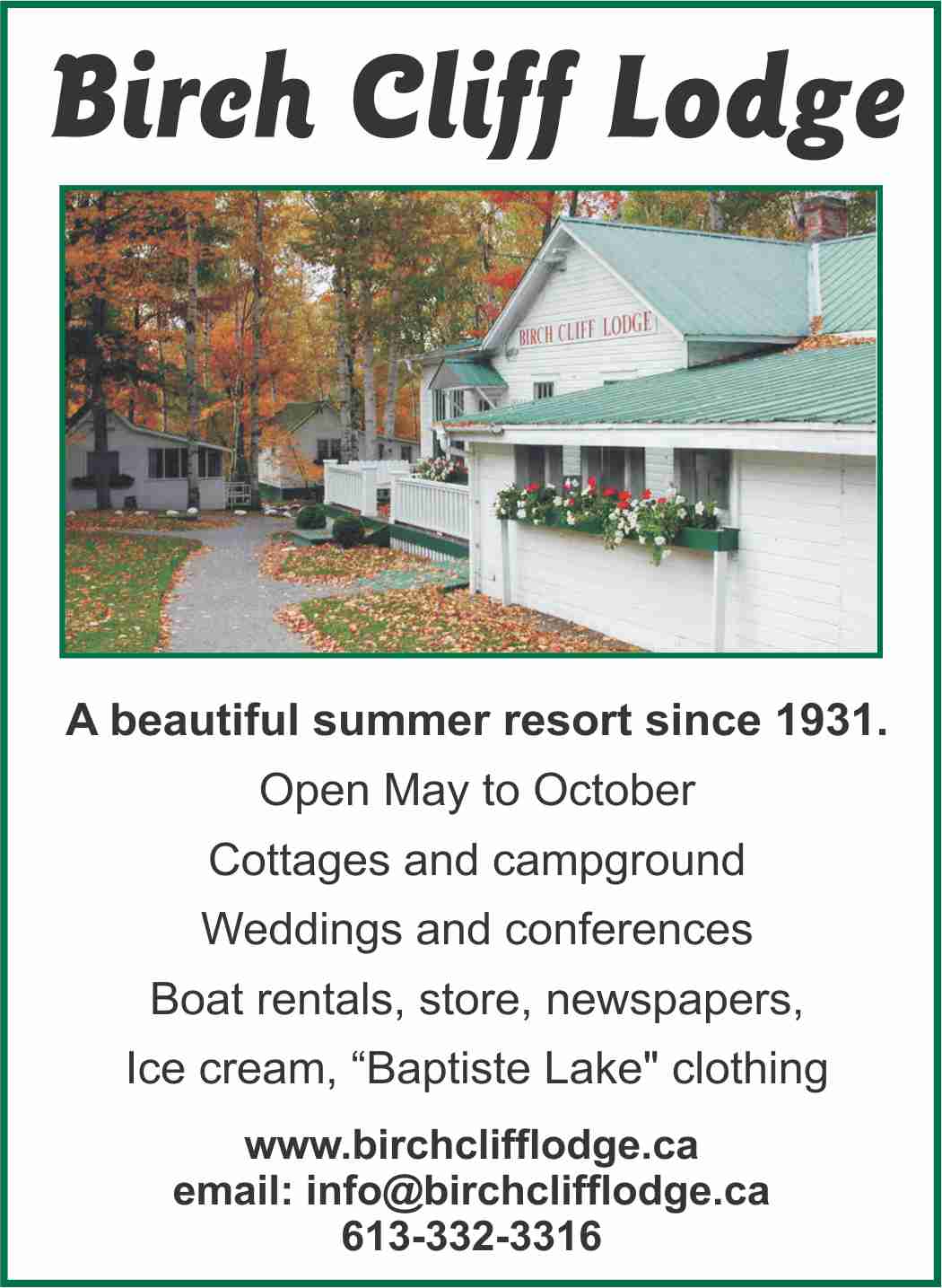 Birch Cliff Lodge